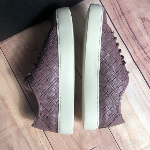 New Frye Lilac Woven Leather Sneakers Size 7 - Picture 5 of 7